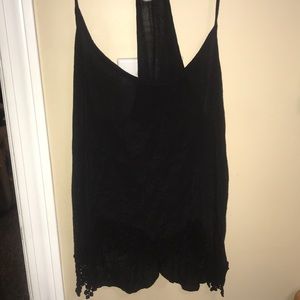 Black tank top